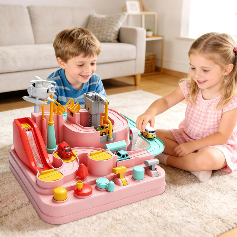 Car Race Track for Kids Ages 3-6