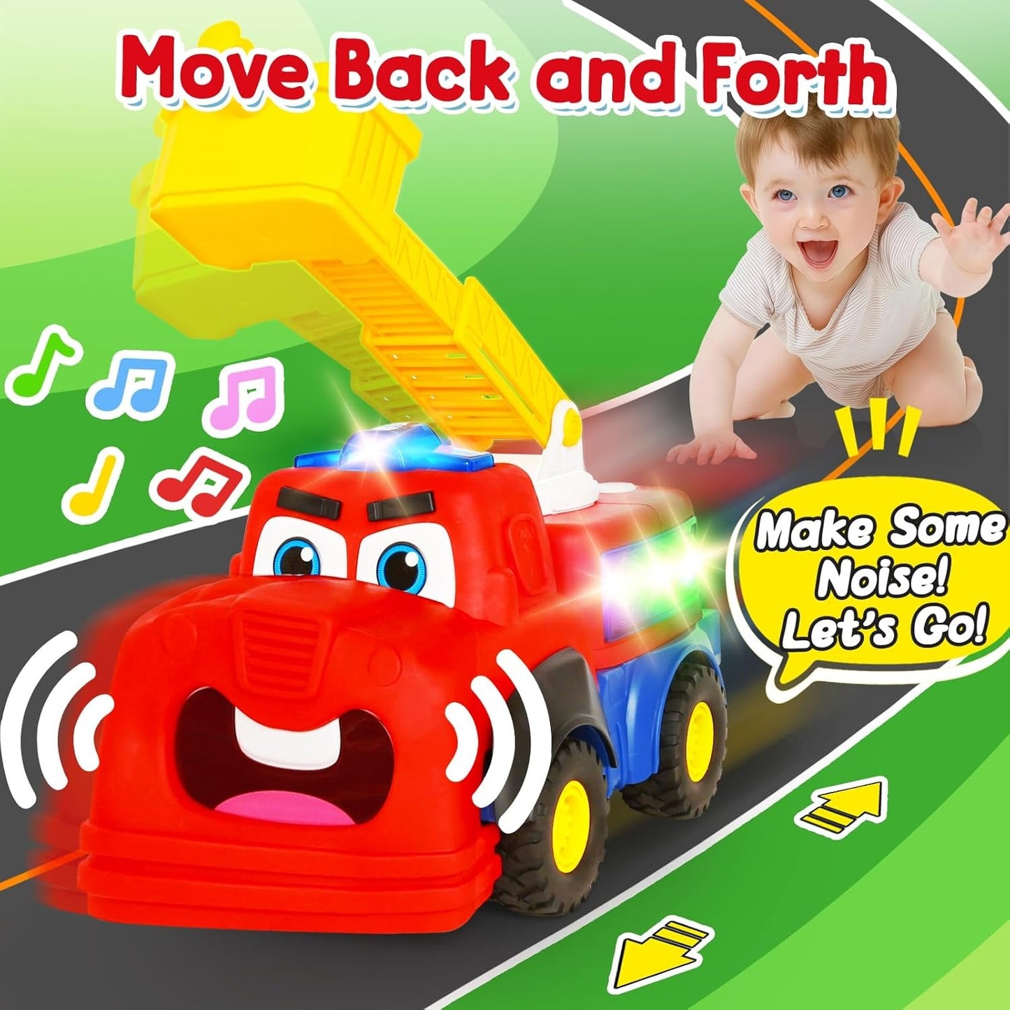 Interactive Talking Fire Truck Toy