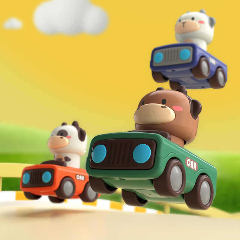 Press to Go Animal Racing Car Toy