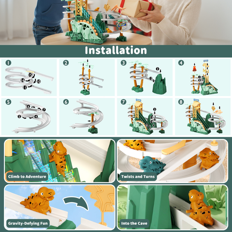 Dinosaur Climbing Stairs Toy