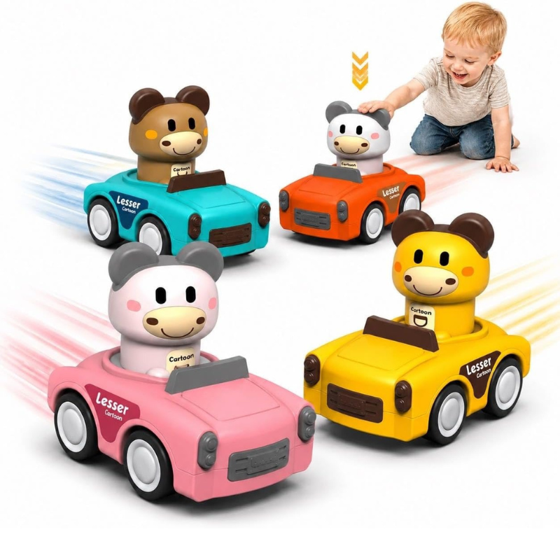 Friction Powered Push Animal Car