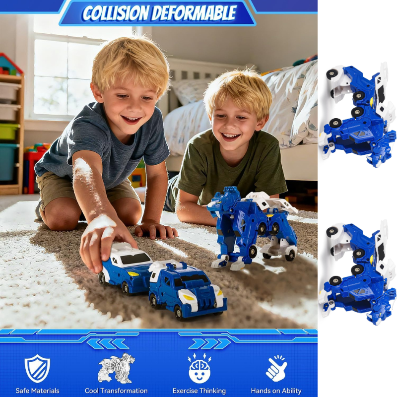 Collision Transforming Dinosaur Car Toy