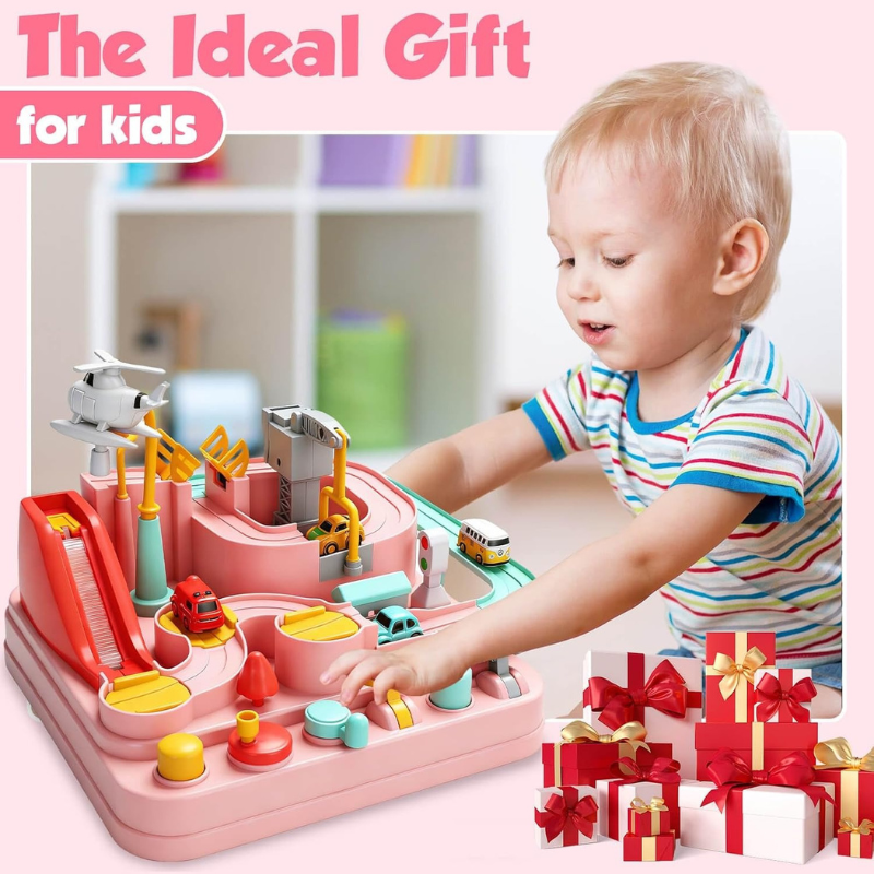 Car Race Track for Kids Ages 3-6