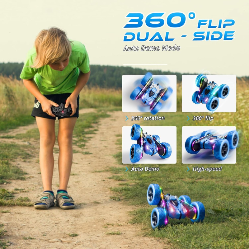 4WD 360° Flip Double-Sided RC Stunt Car