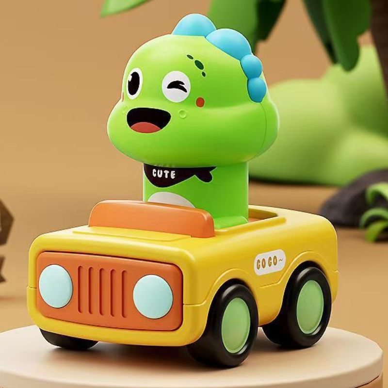 Press and Go Baby Animal Racing Car Toy for Toddlers 1-3