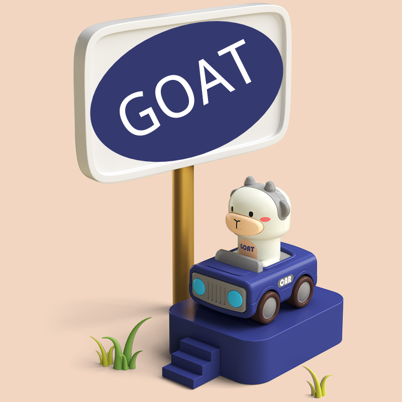 Press to Go Animal Racing Car Toy