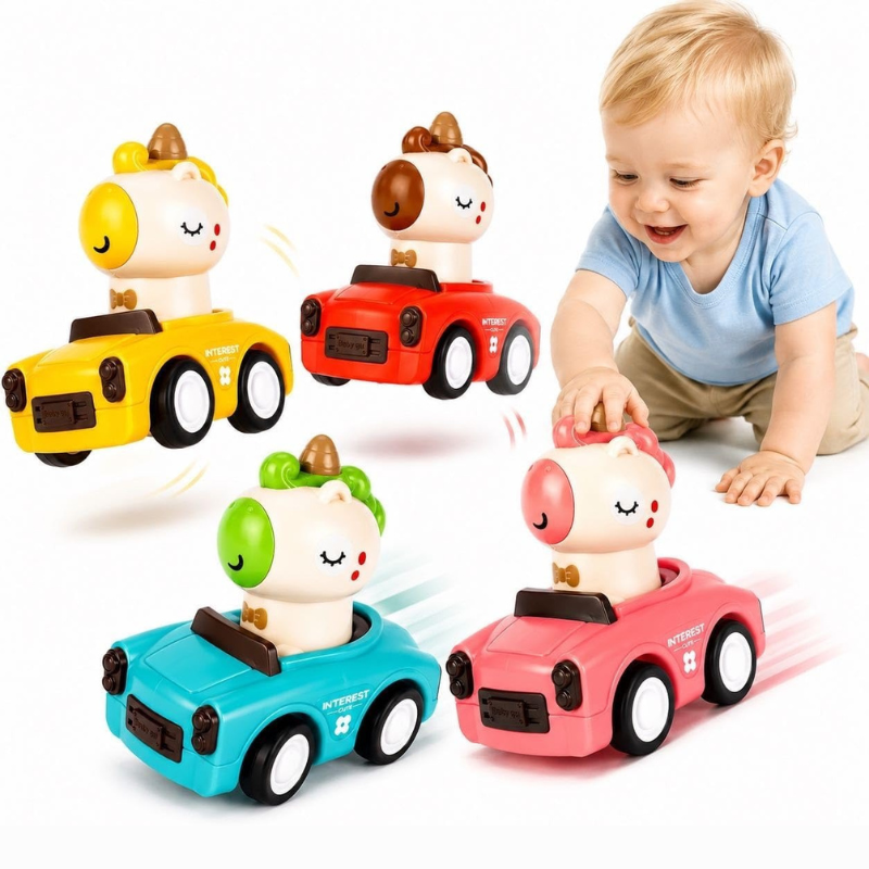 Friction Powered Push Animal Car