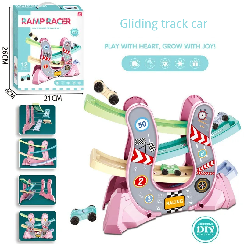 Racing Car Track Ramp Toy Playset