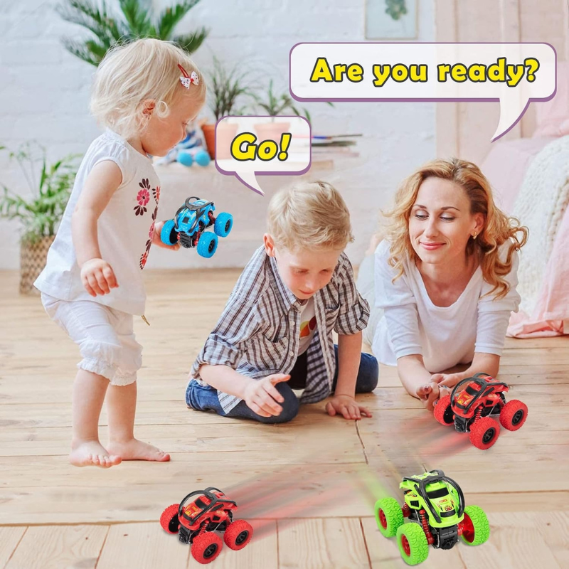 Monster Truck Flip Stunt Car Toy for Boys
