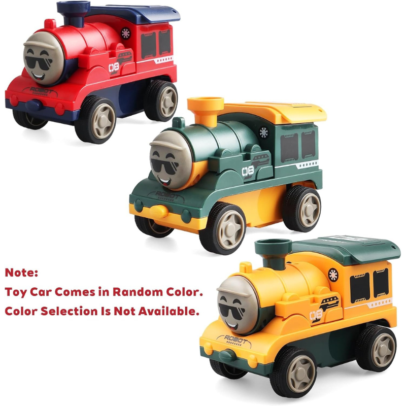 Friction Powered Stunt Car – Push and Go Toy
