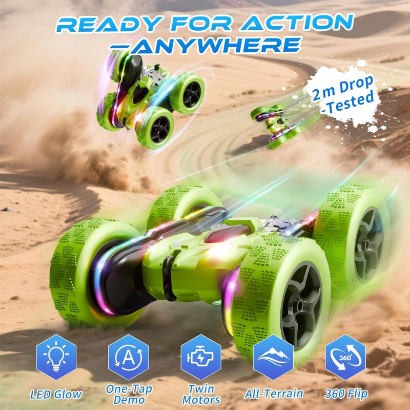 4WD 360° Flip Double-Sided RC Stunt Car