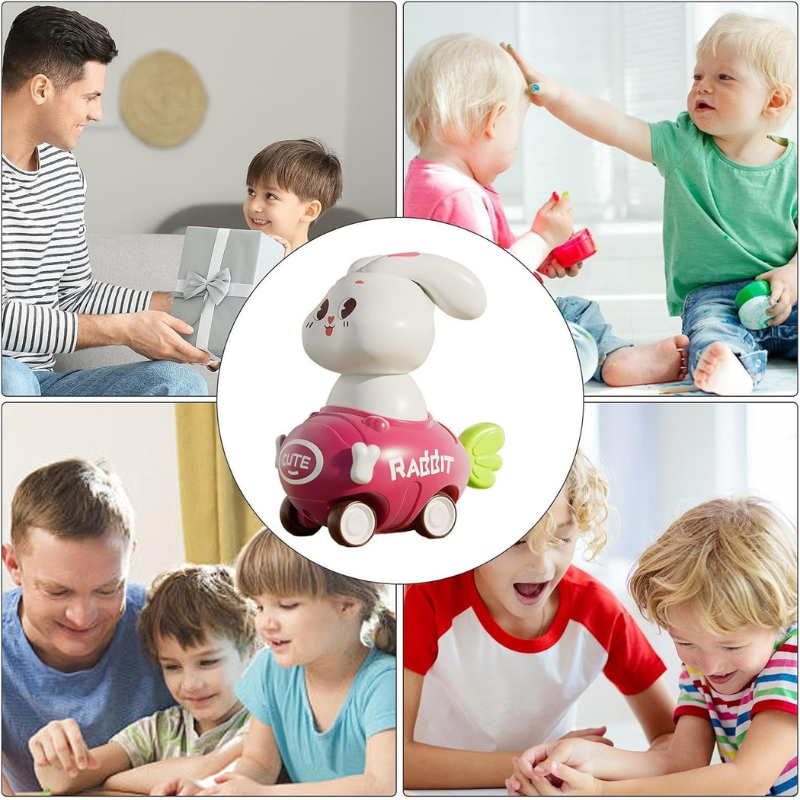 Friction Powered Rabbit Racing Car Toy