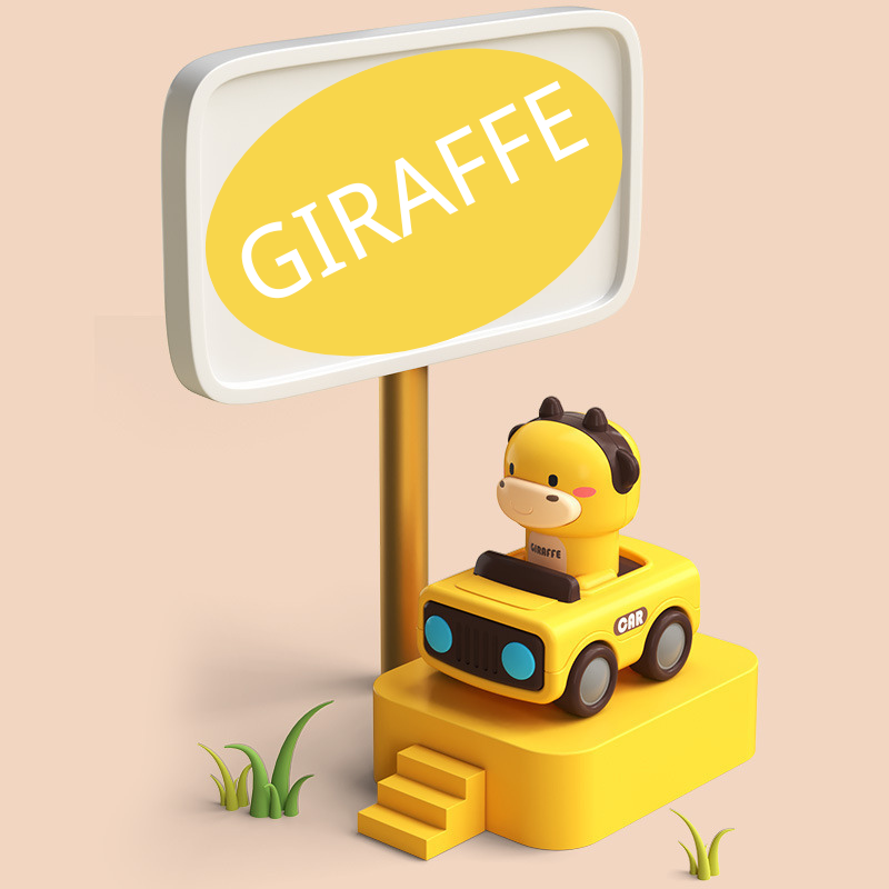 Press to Go Animal Racing Car Toy
