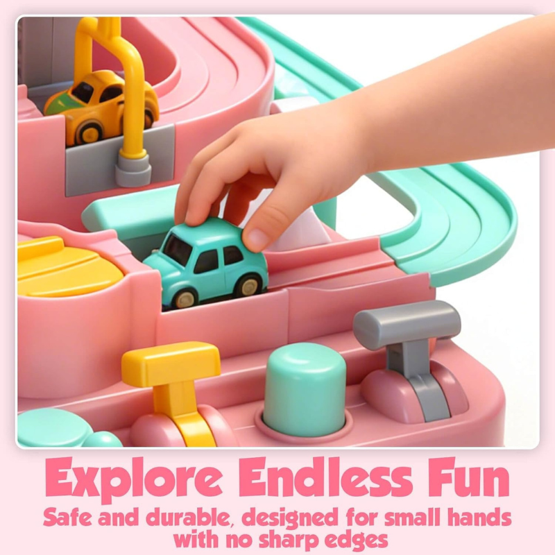 Car Race Track for Kids Ages 3-6