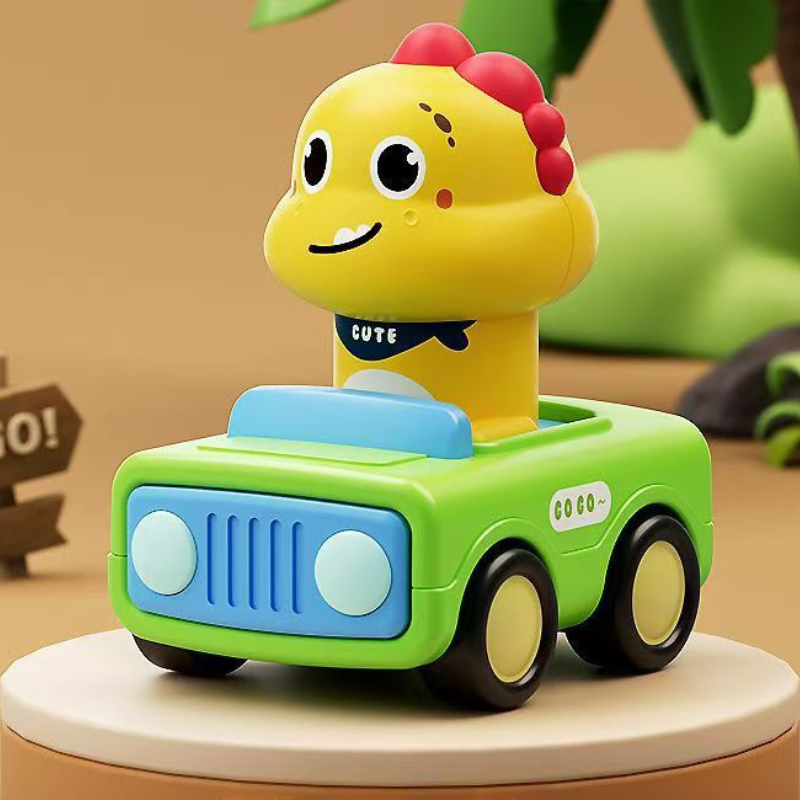 Press and Go Baby Animal Racing Car Toy for Toddlers 1-3