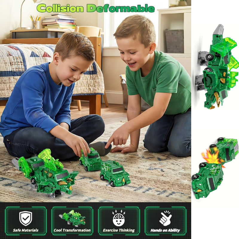 Collision Transforming Dinosaur Car Toy
