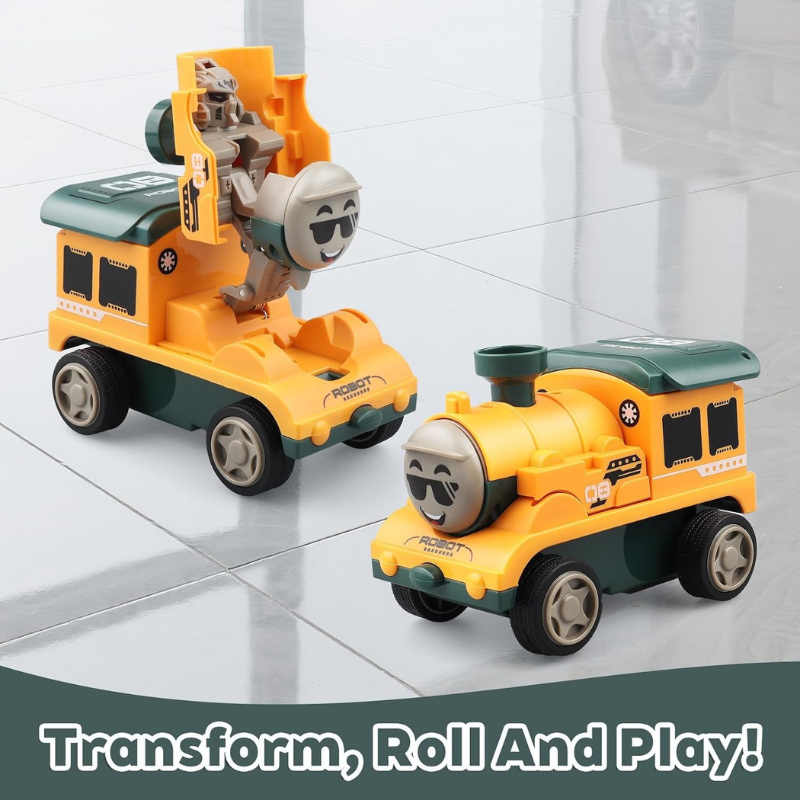 Friction Powered Stunt Car – Push and Go Toy