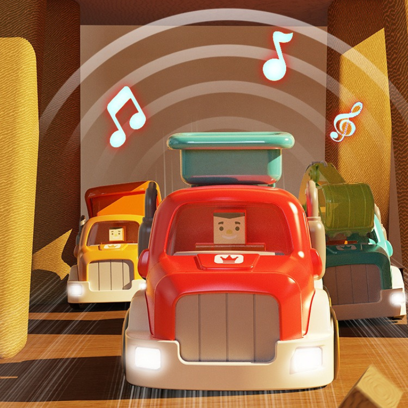 Friction Powered Light & Sound Toy Cars