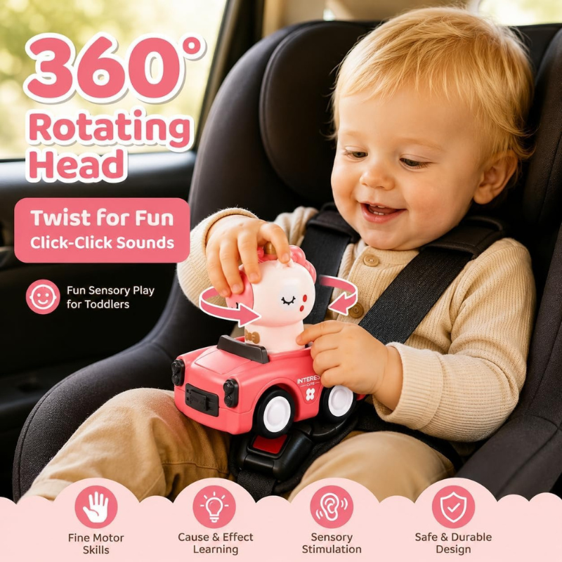 Friction Powered Push Animal Car