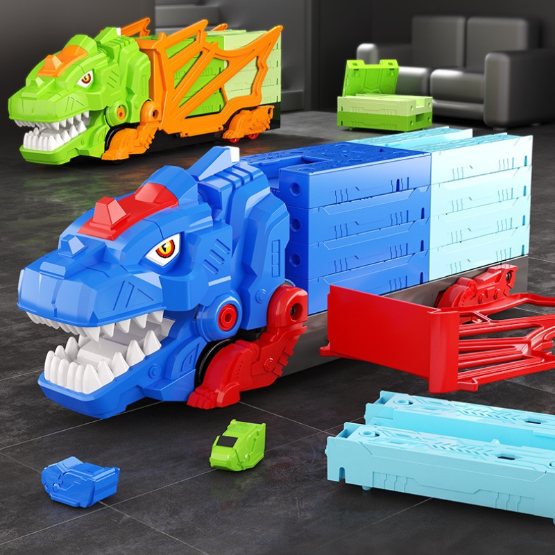 Dinosaur Track Race Car Toy Set