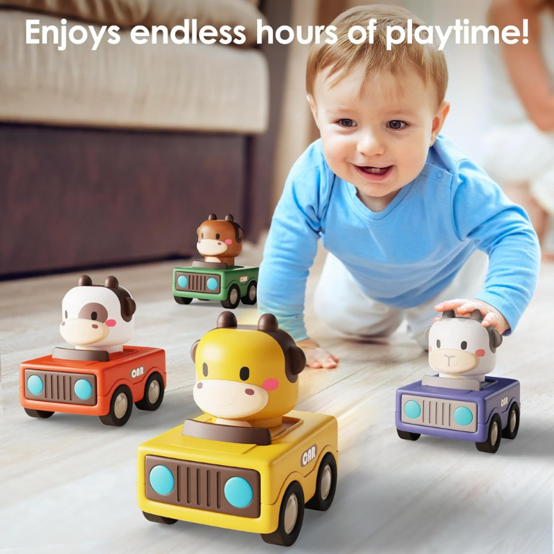 Press to Go Animal Racing Car Toy