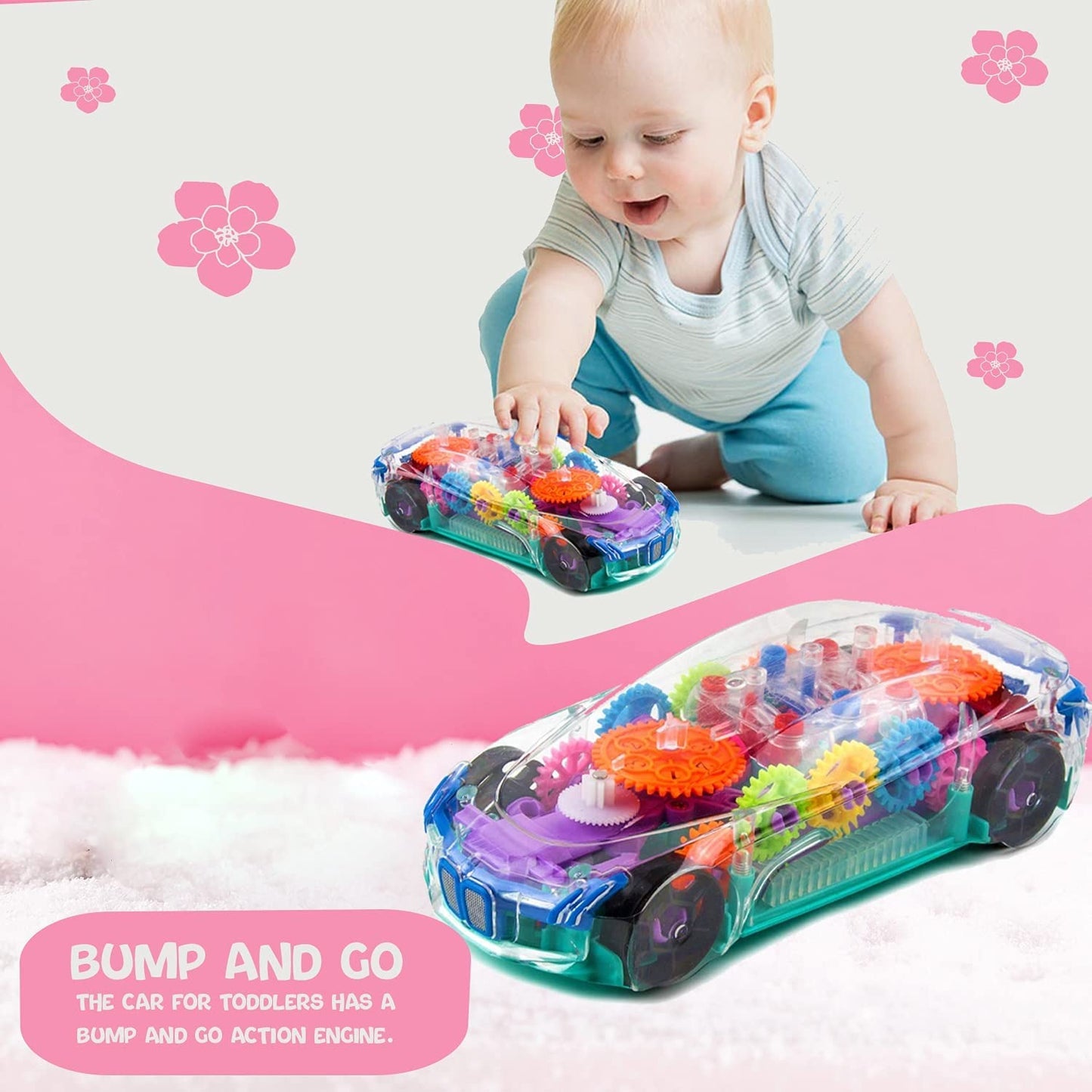 Light Up Transparent Car Toy