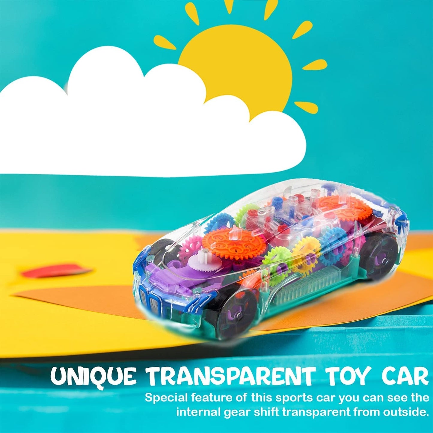 Light Up Transparent Car Toy