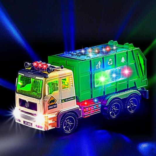 Toy Garbage Truck with 4D Lights & Sounds