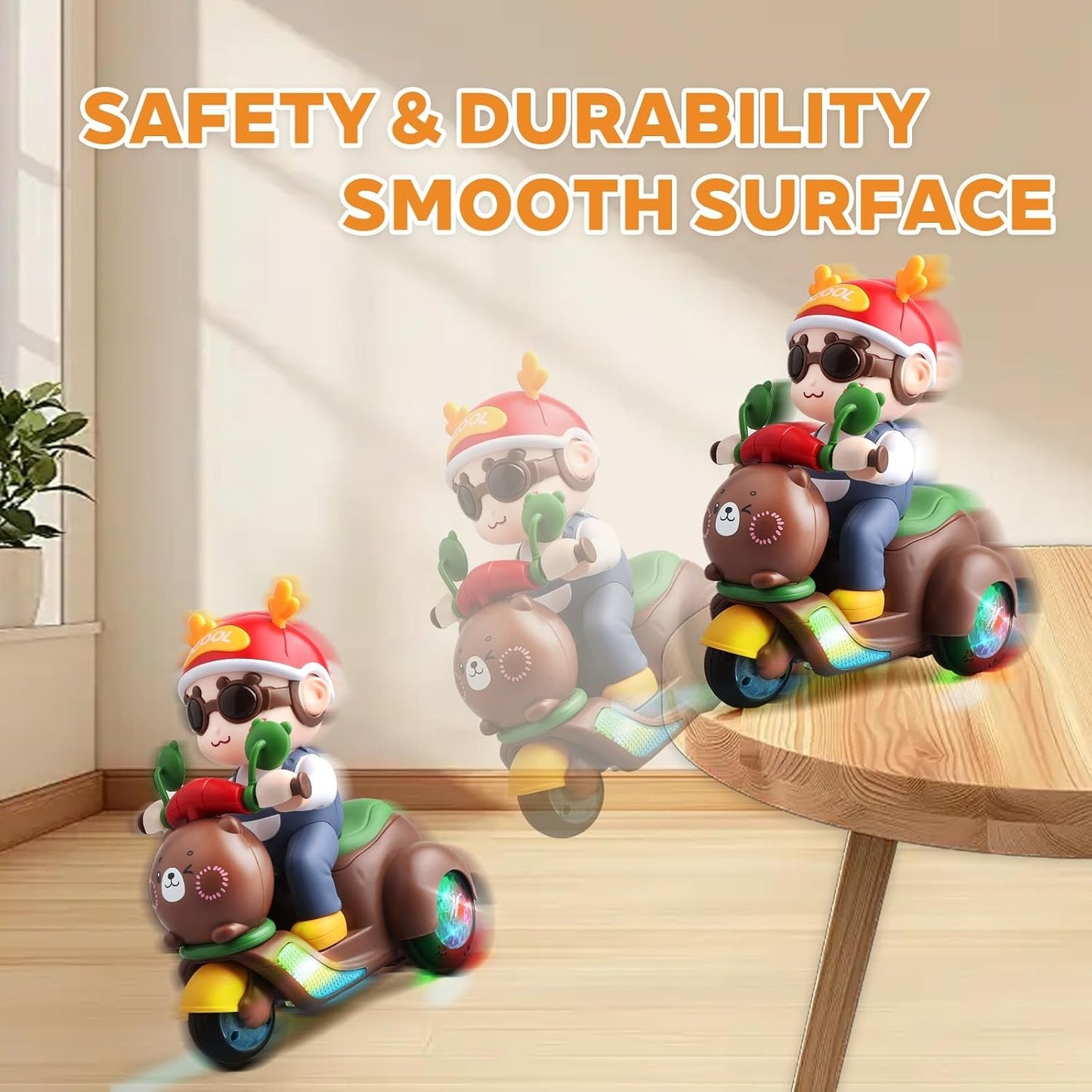 360° Rotating Stunt Trike Toy for Toddlers