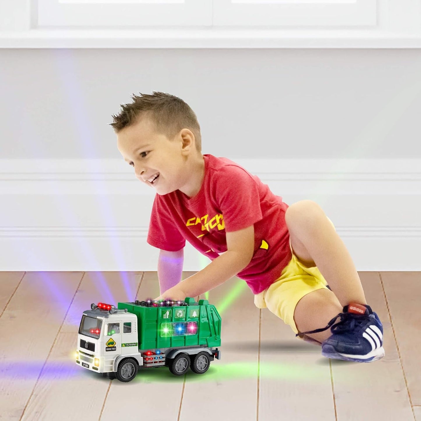 Toy Garbage Truck with 4D Lights & Sounds