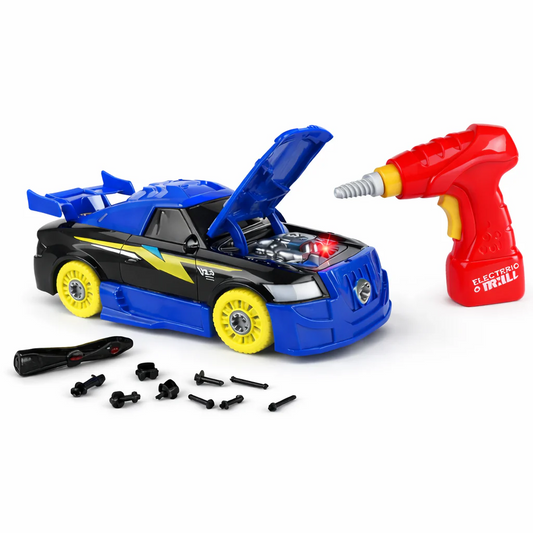 Kids' Take-Apart Car Building Toy with Lights & Sounds