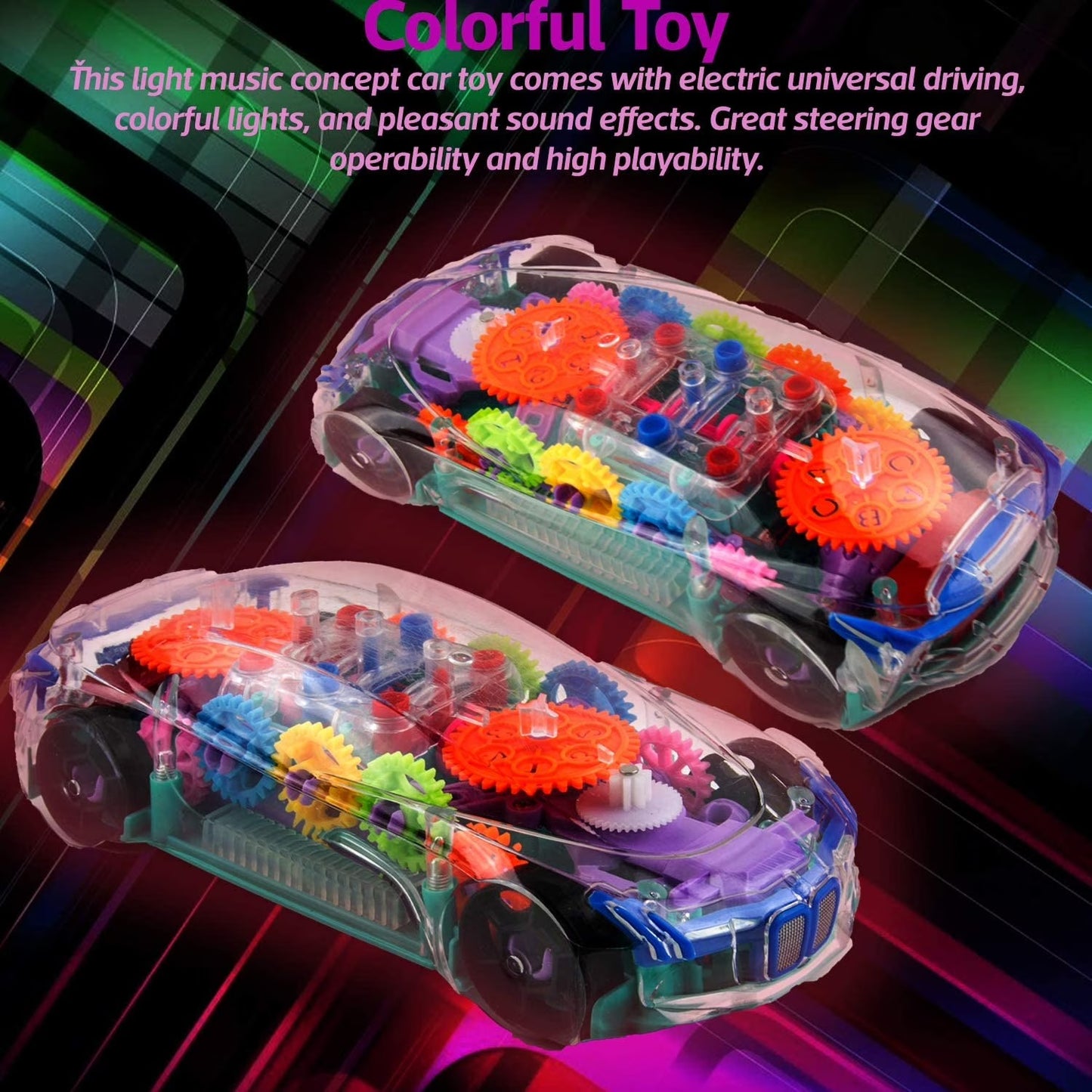 Light Up Transparent Car Toy
