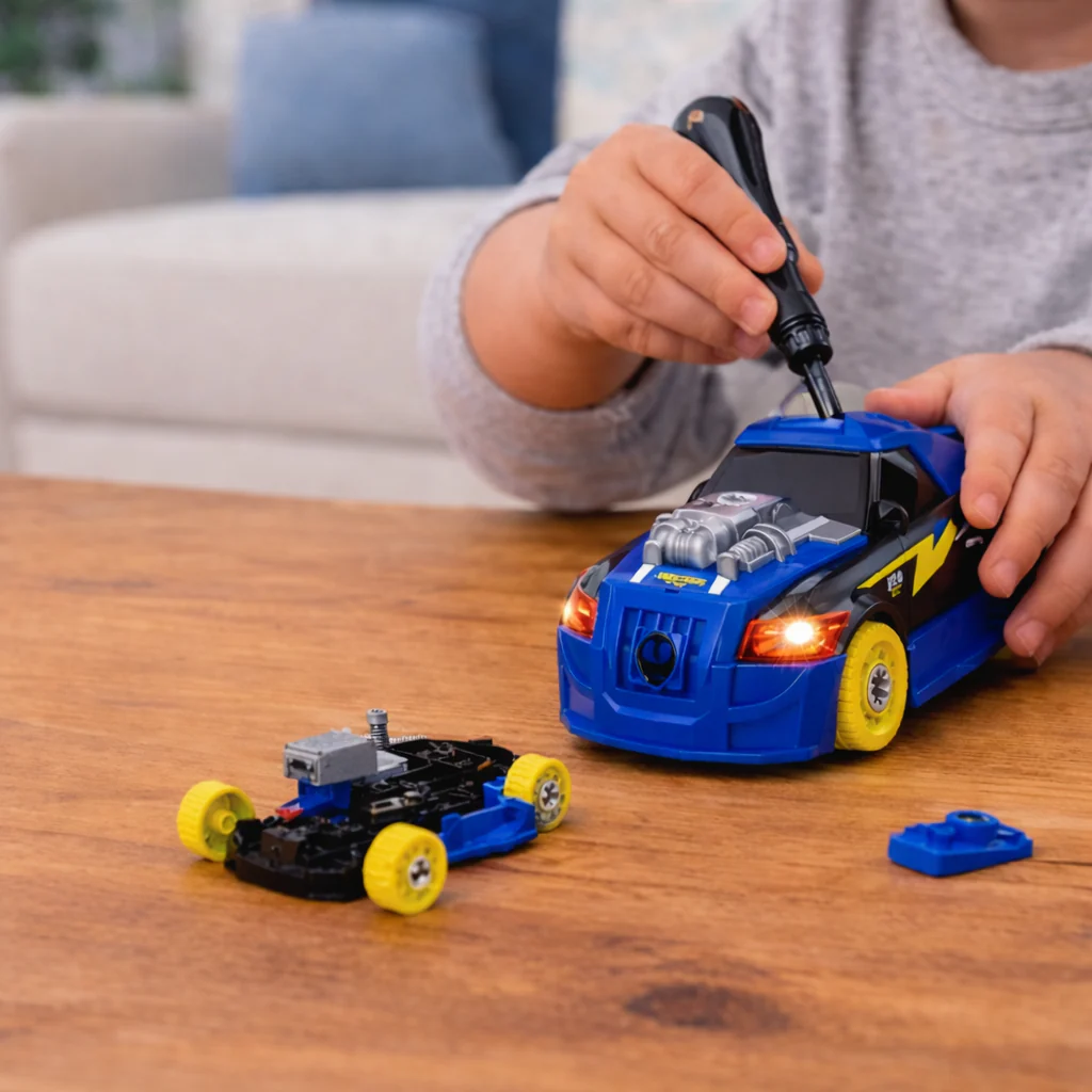 Kids' Take-Apart Car Building Toy with Lights & Sounds